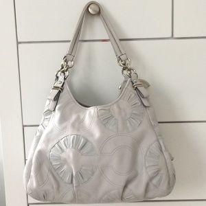 Leather coach purse